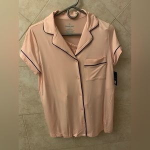 Tommy John Women's Pajama Top & Short Set Pink Size Medium New With Tags